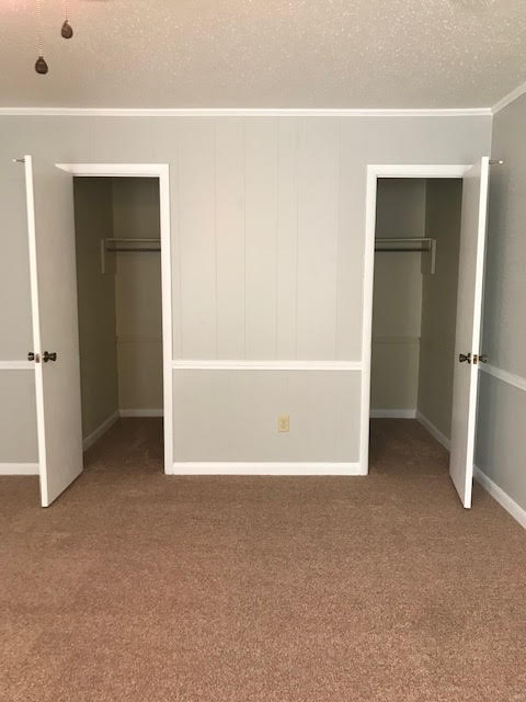 Apartment bedroom with closet